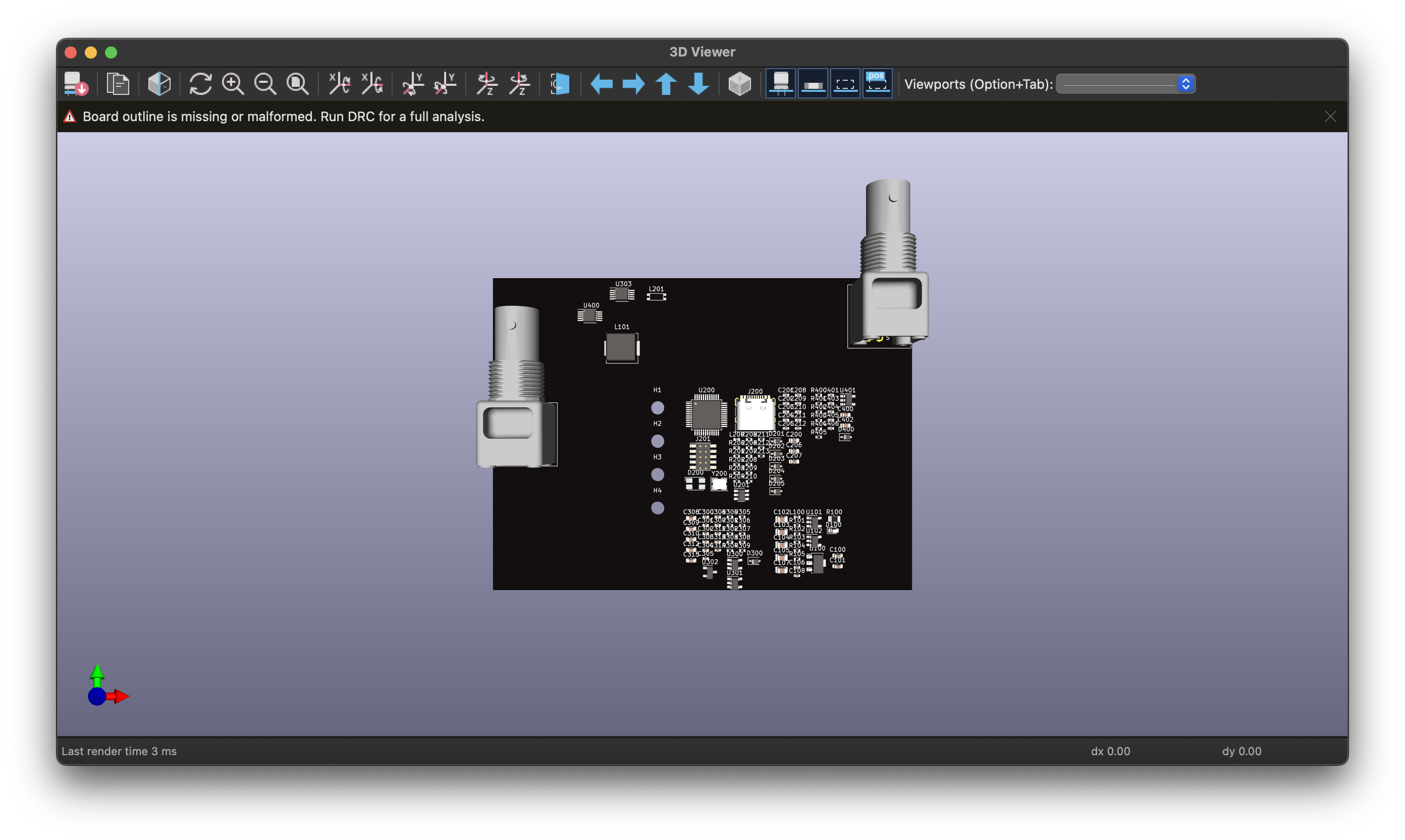 3D board render
