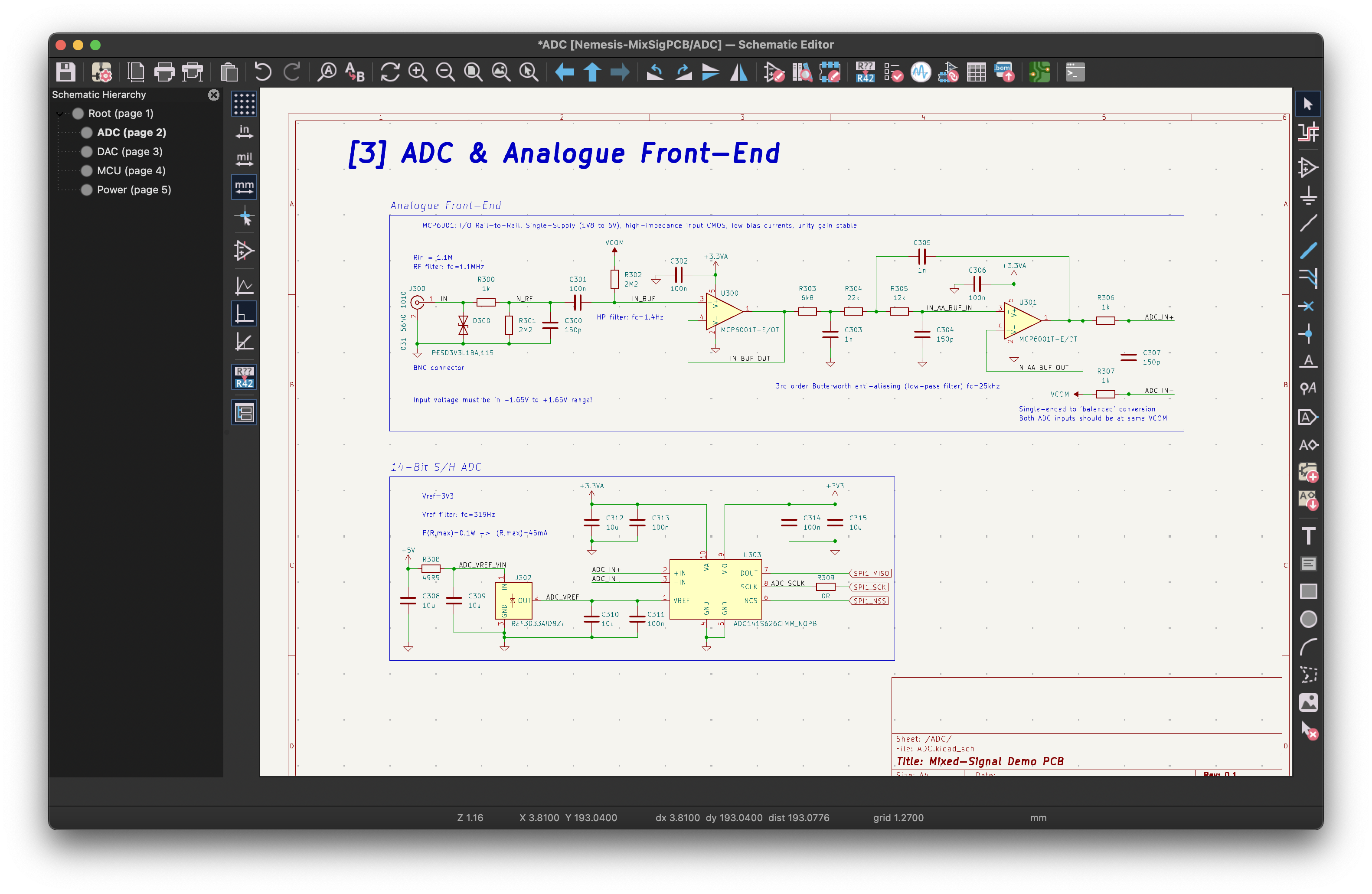 ADC and analog front-end