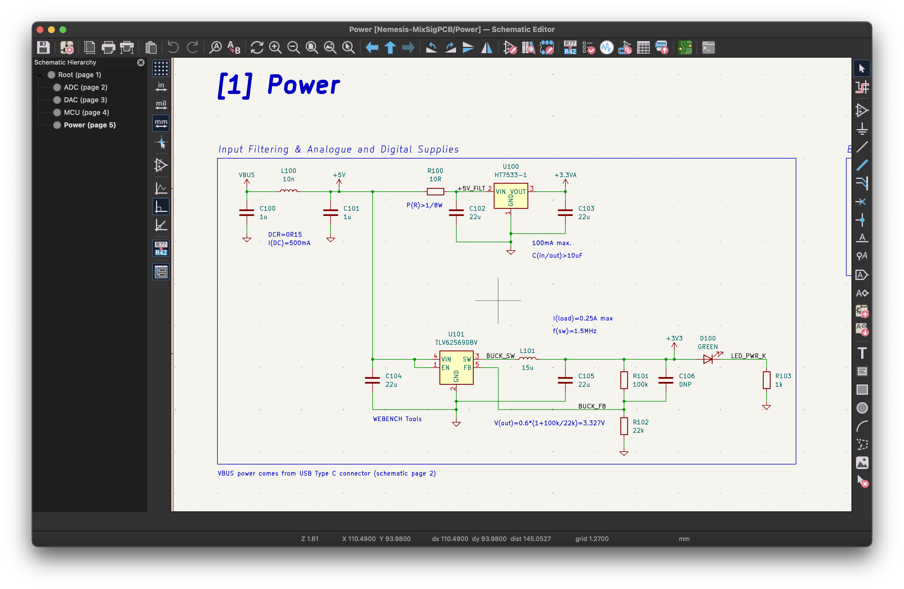 Power tree and rails